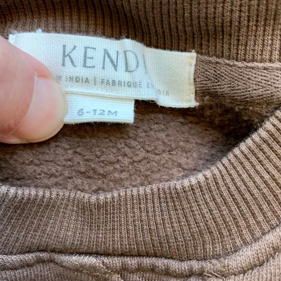 Kendi by Colored Organics Brown Crewneck Sweatshirt - Picture 3 of 6